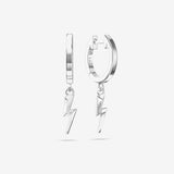 Mini Lightning Bolt Hoops