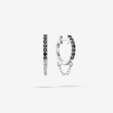 Black Diamond Chain Hoops