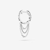 Black Diamond Triple Chain Hoops