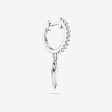 Lab Grown White Diamond Spear Hoops