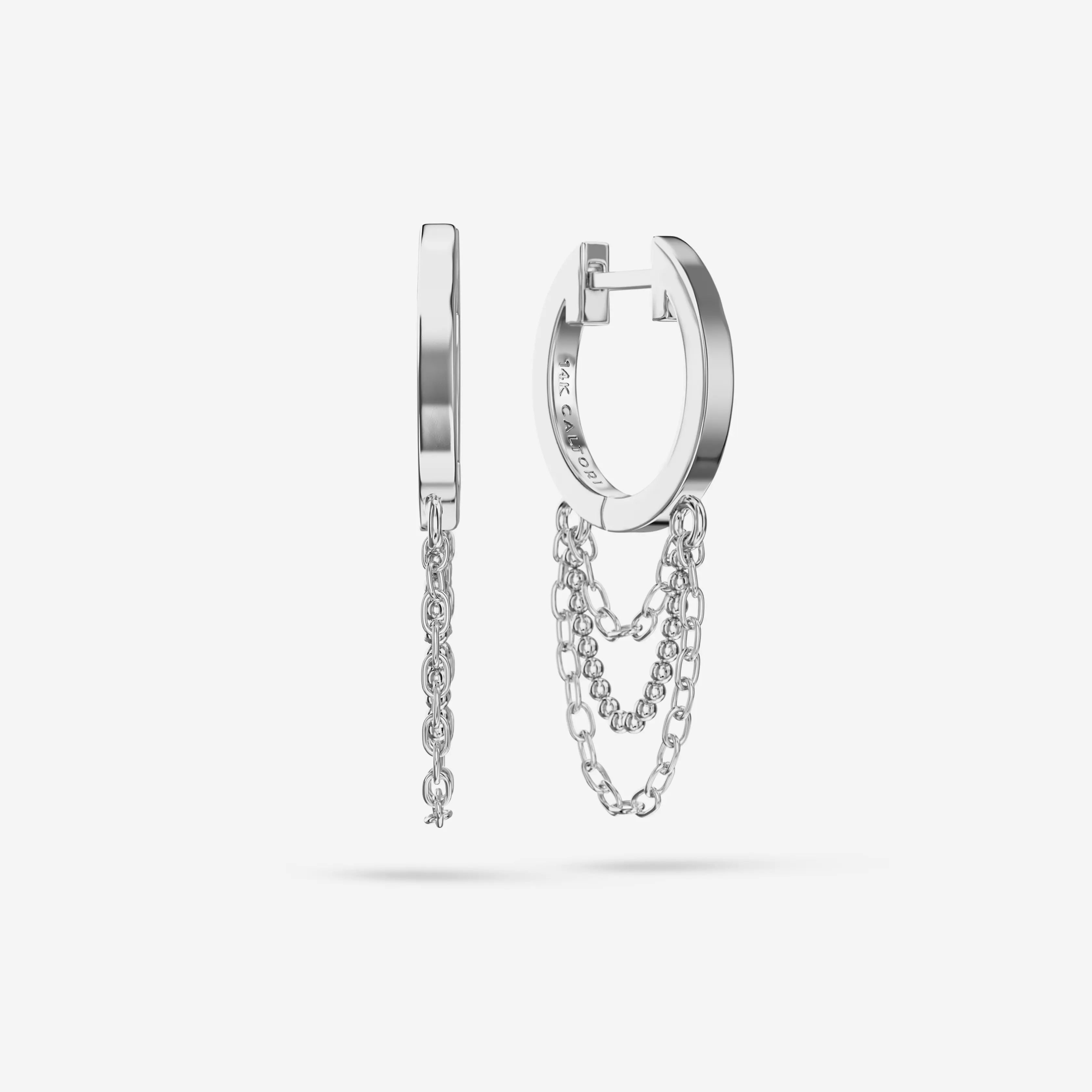 Triple Chain Hoops