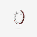 Lab Grown Ruby Hoops