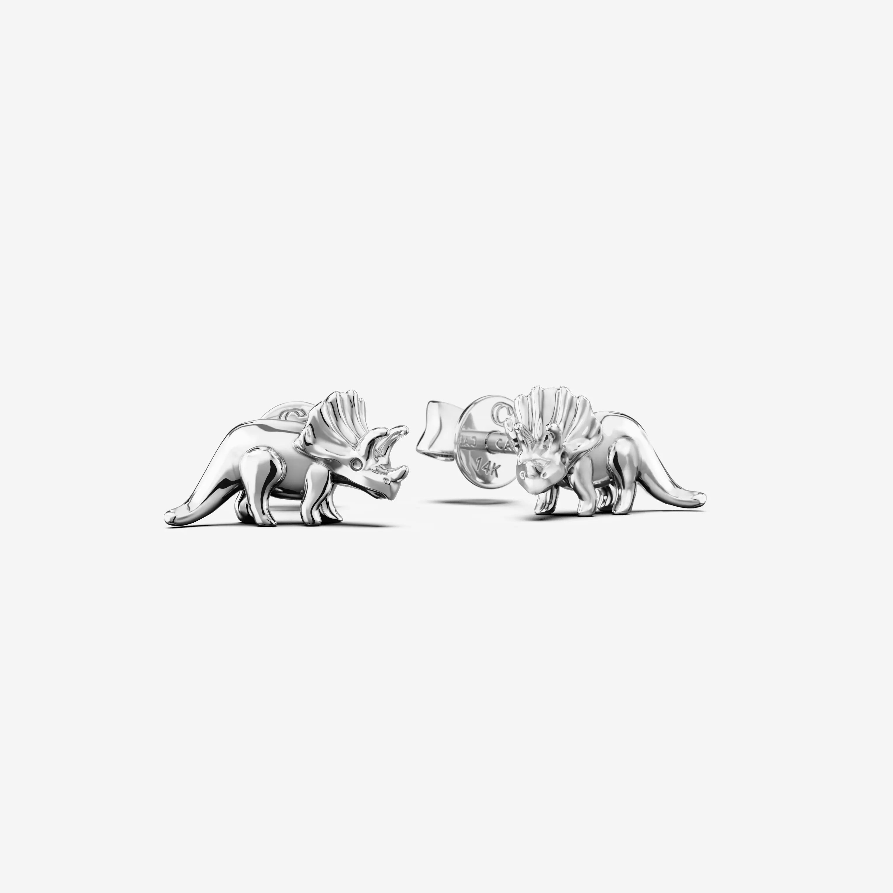 Triceratops Studs