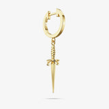 Black Diamond Dagger Hoops