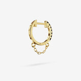 Black Diamond Chain Hoops