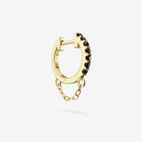 Black Diamond Chain Hoops