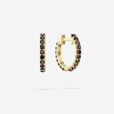 Black Diamond Hoops