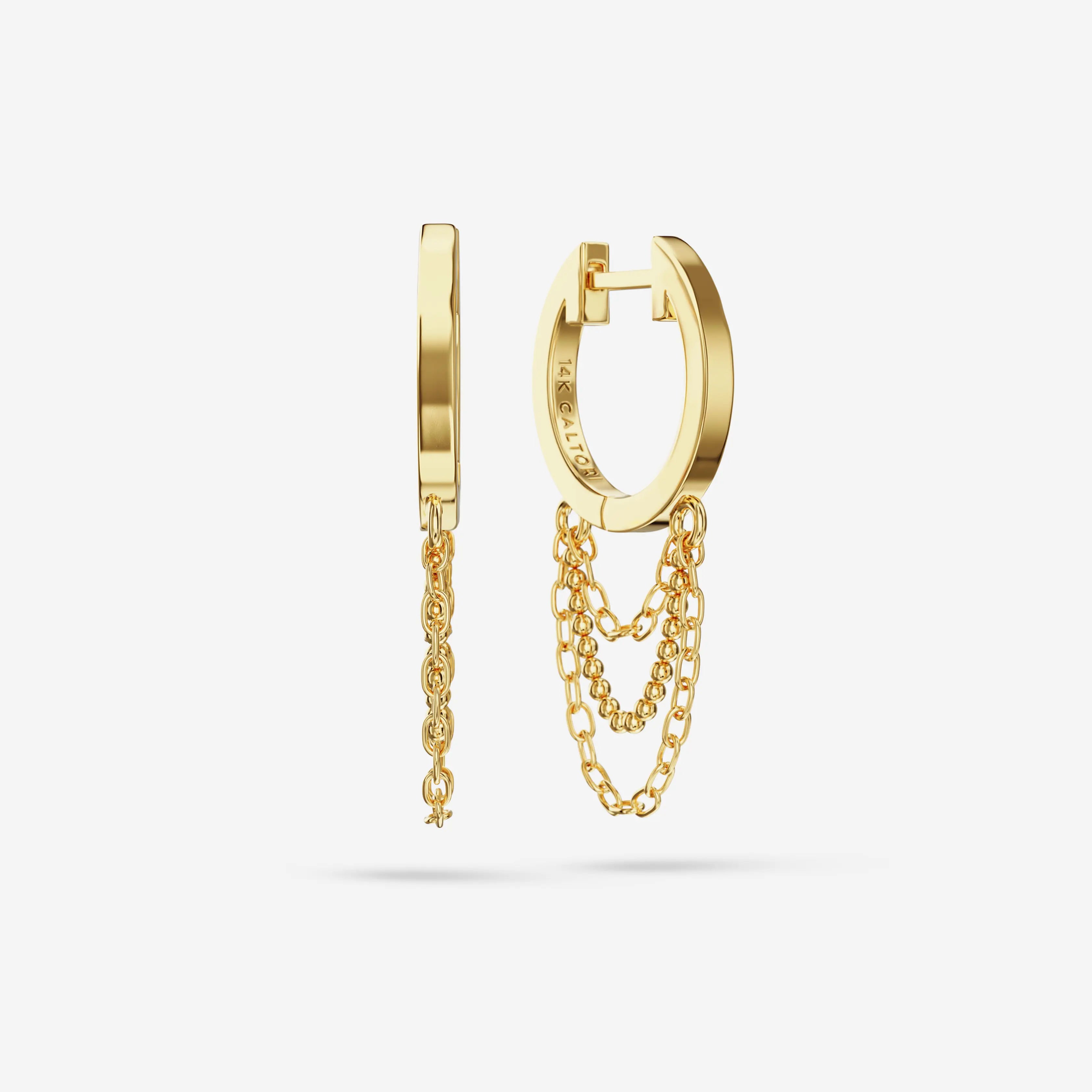 Triple Chain Hoops