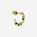Pyramid Hoop Studs