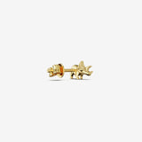 Triceratops Studs