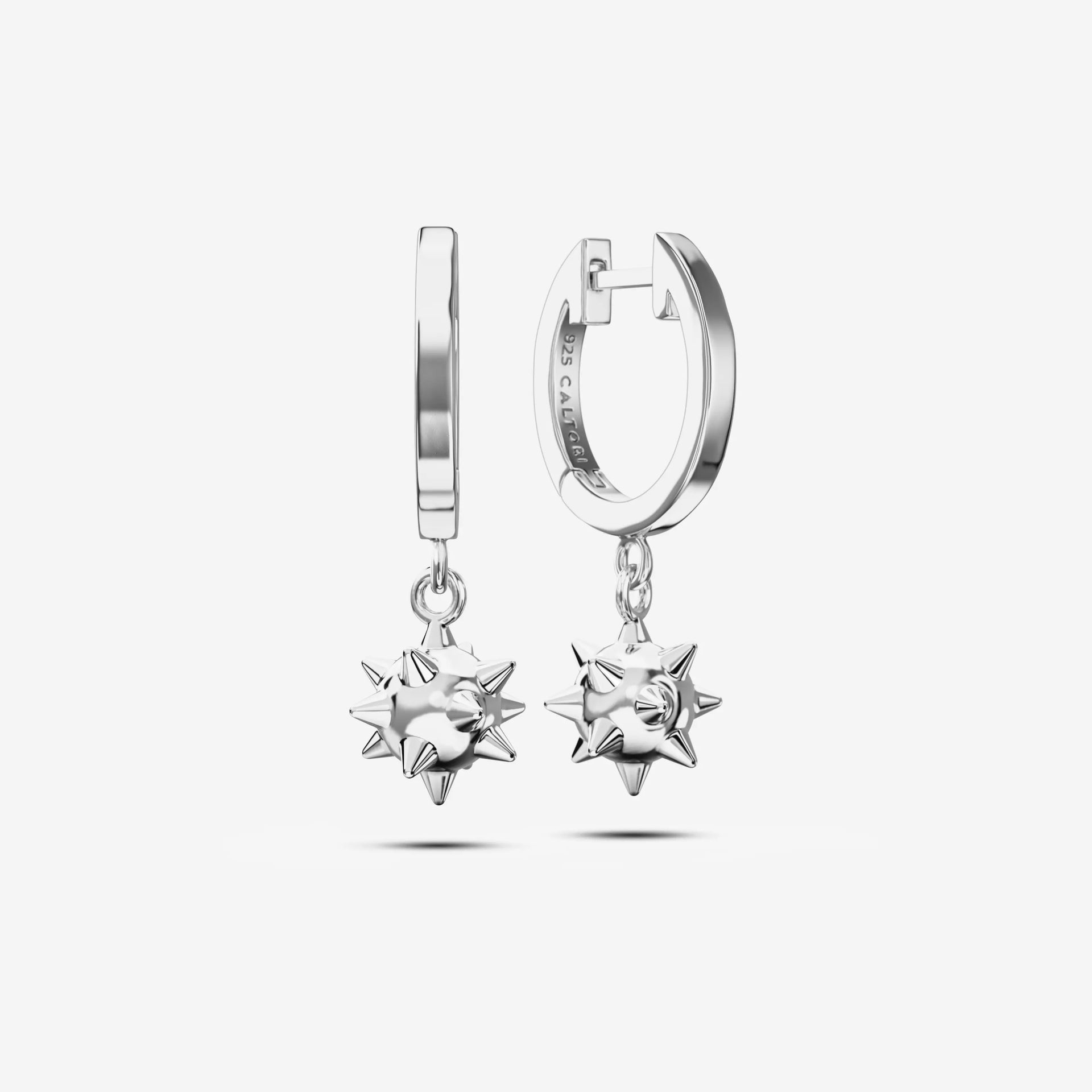 Spike Ball Hoop Earrings – CALTORI