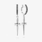 Dagger with Black Spinel Hoops
