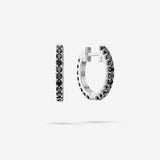 Black Spinel Hoops