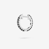 Black Spinel Hoops