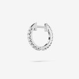Lab Grown White Sapphire Hoops