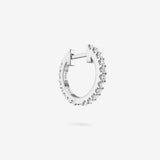 Lab Grown White Sapphire Hoops