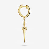 Dagger with Black Spinel Hoops