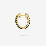 Black Spinel Hoops