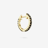 Black Spinel Hoops
