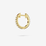 Lab Grown White Sapphire Hoops