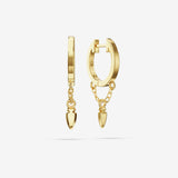 Charm Chain Hoops