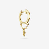 Charm Chain Hoops