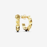 Pyramid Hoop Studs