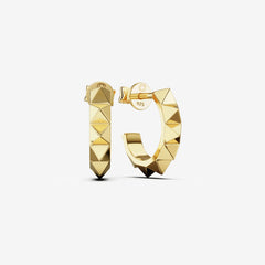 Pyramid Hoop Studs