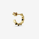 Pyramid Hoop Studs