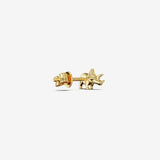 Triceratops Studs