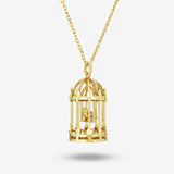 Birdcage Pendant Necklace