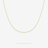 Diamond Cut Bead Necklace