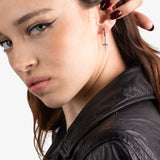 Dagger with Lab Grown Ruby Hoops