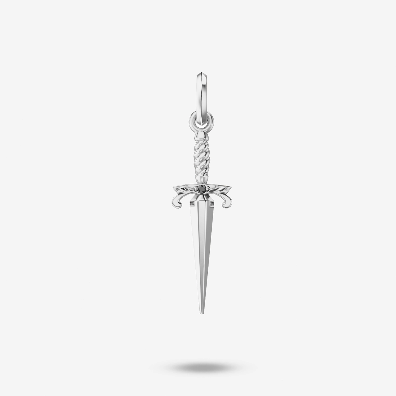 Black Diamond Dagger Pendant