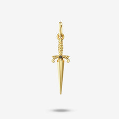 Black Diamond Dagger Pendant