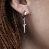 Black Diamond Dagger Hoops