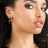 Black Diamond Dagger Hoops