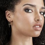 Black Diamond Dagger Hoops