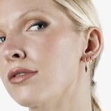 Lab Grown White Diamond Chain Hoops