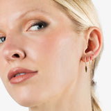 Lab Grown White Diamond Chain Hoops