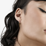 Short Triple Chain Hoops