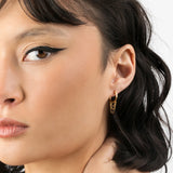 Short Triple Chain Hoops