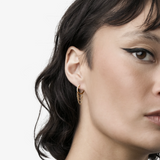 Diamond Triple Chain Hoops