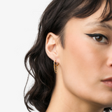 Lab Grown White Diamond Triple Chain Hoops