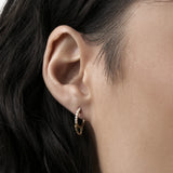 Lab Grown White Diamond Chain Hoops