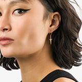 Black Diamond Dagger Hoops