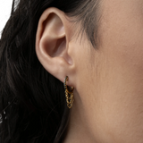 Black Diamond Short Triple Chain Hoops