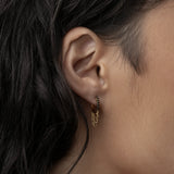 Black Diamond Short Triple Chain Hoops