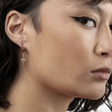 Dagger with Lab Grown Ruby Hoops