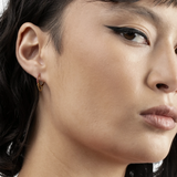 Lab Grown Ruby Chain Hoops